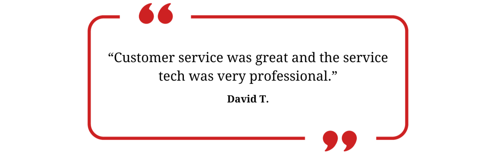 david residential plumbing customer testimonial